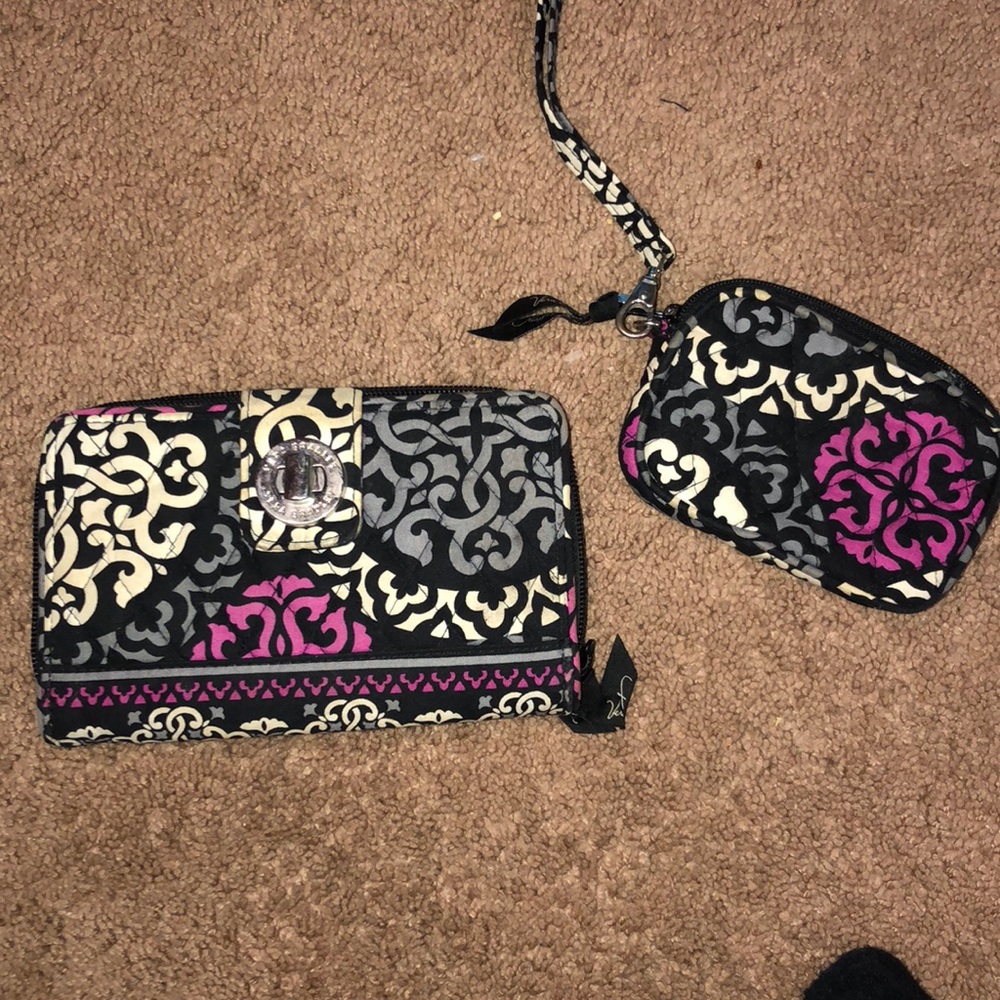 Vera Bradley turn lock wallet and coin purse